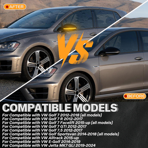 Clignotants dynamiques à LED pour VW <span class=keywords><strong>Golf</strong></span> <span class=keywords><strong>7</strong></span> <span class=keywords><strong>7</strong></span>.5 GTI Jetta MK7, clignotants séquentiels ambre et bleus pour rétroviseurs, en stock aux États-Unis - Product Image 4