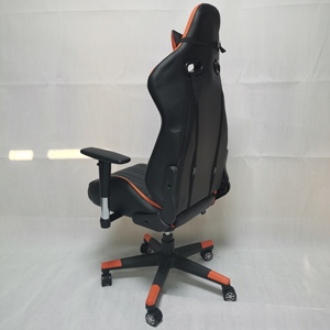 Livraison Gratuite DDP Chaise <span class=keywords><strong>Gamer</strong></span> Confortable Pivotante 2D en Cuir PU Bleue avec Accoudoirs en Acier pour PC Gaming - Product Image 4