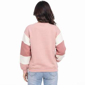 เสื้อสเวตเชิ้ตผู้หญิง ผ้าฝ้ายระบายอากาศดี ทรงสวยสบาย คอริบ แขนจั๊มพ์ ตะเข็บทนทาน ออกแบบตามแบบ OEM - Product Image 4