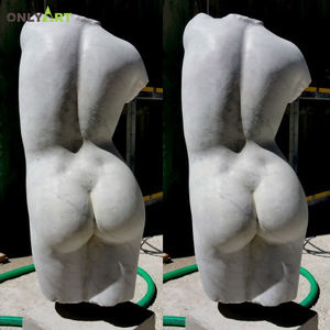 Statue de torse de <span class=keywords><strong>femme</strong></span> romaine en marbre pour la décoration de jardin - Product Image 4