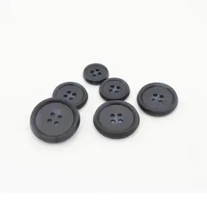 Botões de botão de algodão para casaco de camisa, botões de botão de plástico de resina para costura com logotipo personalizado da China