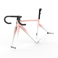 Nouveau Cadre de Vélo de Route en Carbone d'Escalade 870g Frein à Disque ENTIÈREMENT INTÉGRÉ Cintre et Potence Inclus Kit de Cadre Ultraléger