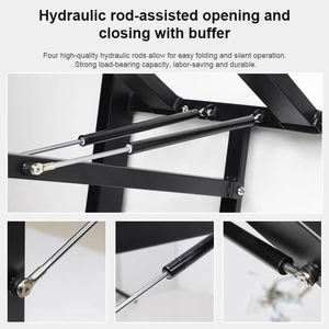 Mecanismo más vendido, escritorio de oficina colgante para ordenador, escritorio pequeño para dormitorio, estudio moderno, juego de <span class=keywords><strong>mesa</strong></span> de comedor <span class=keywords><strong>plegable</strong></span> montado en la pared - Product Image 4