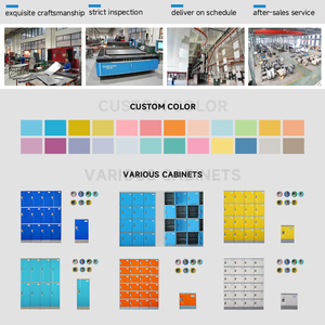Armoire en acier moderne Bo Jiao, placard, armoire à 4 portes, montage facile pour appartement, meubles de maison, salle de sport, école, centre commercial - Product Image 4