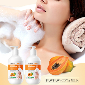 <span class=keywords><strong>Gel</strong></span> <span class=keywords><strong>Douche</strong></span> Blanchissant 480ml Marque Blanche au Papaye & Vitamine C, Lotion Nettoyante & Hydratante au Lait de Chèvre - Product Image 3