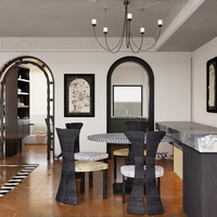 Service de design d'intérieur complet pour villas de luxe vintage et espaces de cuisine, avec rendu 3D personnalisable et aménagement spatial
