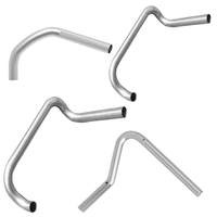 Pièce découpée au laser sur mesure, tube en aluminium façonné, usinage CNC, tuyau d'échappement métallique, pliage à tout angle, service de fabrication