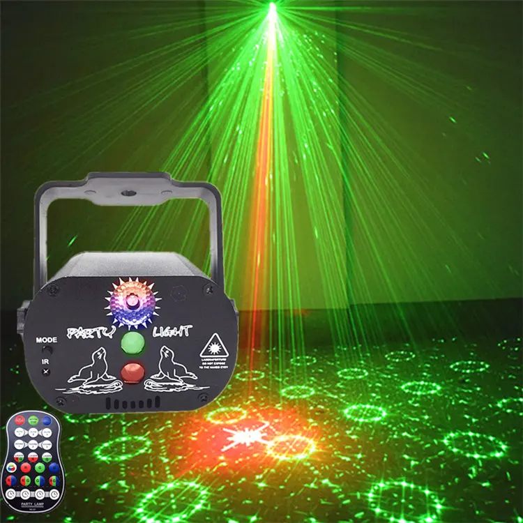 Đèn Laser Mini Đèn Giáng Sinh Giải Trí Gia Đình Đèn Flash Đèn Laser Xung Quanh Gia Đình Đèn Sân Khấu Bungee KTV