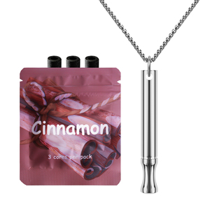 Autismo salute mentale comportamento calmante in acciaio inox respiro sonno ansioso preoccupazione collana ansia donne con bocchino - Product Image 1