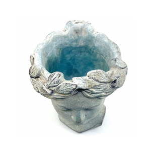 Vasi Fioriera Artigianali a Forma di <span class=keywords><strong>Testa</strong></span>, Fioriera Dea Greca, <span class=keywords><strong>Vaso</strong></span> da Fiori Effetto Invecchiato, Sculture di Tendenza - Product Image 2