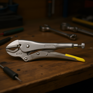 Stanley Self Locking Adjustable <b>Pliers</b> Straight Convex Jaws 10 Inch - Product Image 3