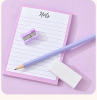 Kit de Papeterie Macaron en Gros pour la Rentrée Scolaire – Carnet, Crayon, Pince, Agrafeuse et Accessoires de Bureau à Thème Dessin Animé