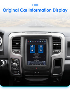 Autoradio <span class=keywords><strong>Android</strong></span> CARUPEZ 9,7 pouces avec <span class=keywords><strong>GPS</strong></span> pour Dodge Ram 1500/2500/3500 2013-2018, style Tesla vertical, 8 cœurs, 7862S <span class=keywords><strong>GPS</strong></span> DSP - Product Image 4