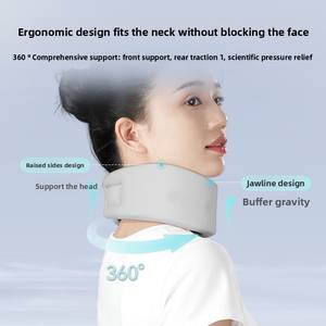 Collier cervical Wellday : Soutien et fixation pour éviter le recul du cou, et la coiffe cervicale est respirante. - Product Image 5