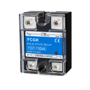 FCGK высоковольтное Однофазное твердотельное реле 10A 3V-<span class=keywords><strong>32VDC</strong></span> миниатюрный размер высокая мощность контактная нагрузка герметичная система управления переменного тока SSR реле - Product Image 3