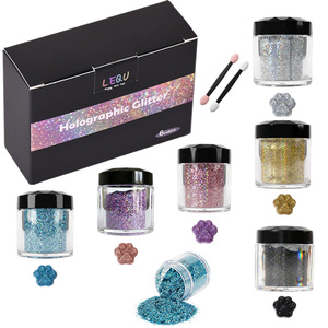 LEQU Peinture Gouache Holographique Artisanale 6 Couleurs Joyeuse et Ludique pour Artistes DIY - Product Image 2