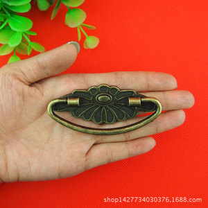 Antique Drawer Handle 81x36mm Alloy Pull For <b>Boxes</b> And Wooden <b>Crates</b> Durable Design - Product Image 2
