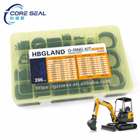 396 Pcs Kit O-Ring NBR FKM untuk Suku Cadang CAT Doosan-hidrolik-kopling Pompa Air Loader Tambang Bawah Tanah Telescopic Handler