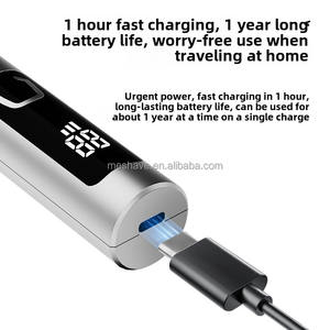 Tondeuse Nez et Oreilles Indolore Étanche Sans Fil Rechargeable pour Hommes et Femmes avec Double Lame Rotative et Affichage Numérique - Product Image 3