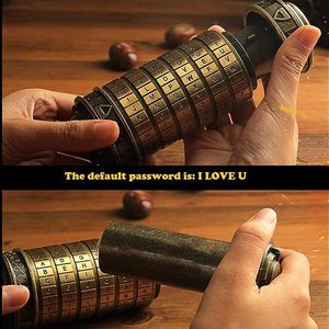 Regalo único de San Valentín Cryptex <span class=keywords><strong>Da</strong></span> <span class=keywords><strong>Vinci</strong></span> <span class=keywords><strong>Código</strong></span> Mini Cryptex Lock Puzzle Cajas para adultos - Product Image 2