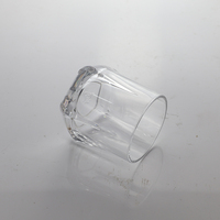 Verre à whisky en cristal plaqué or fuchsia de luxe de 230 ml, design élégant à fond carré, exquis, élégant et accrocheur pour le whisky