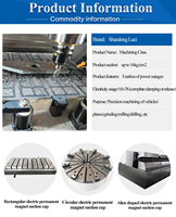 Mandrin magnétique électro-permanent puissant 16KG/CM², étau de fraisage de précision pour tour CNC pour la découpe et le meulage des métaux