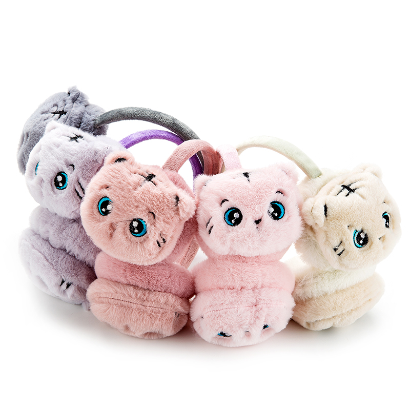 Cute Kitten Decoration Earmuff Headband Ear Warmer Winter Outdoor Ear Protection For Outdoor Activity