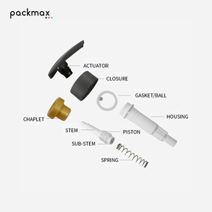 Custom large lotion pump, 24/28/32/33/38/45, smooth surface, built-in/external lotion pump head, push pump - Product Image 3