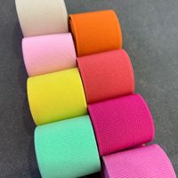 Bande élastique en polyester et caoutchouc colorée de 2,5 cm à 5 cm, jacquard épaissi, accessoires pour bagages, sangle élastique