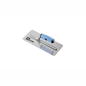 Truelle à plâtre Ausonia 20x8 cm avec lame en acier inoxydable, coins arrondis, forme trapézoïdale, ergonomique, fabriquée en Italie - Product Image 1