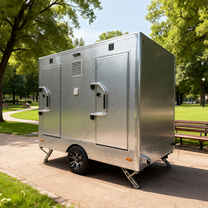 รถห้องน้ำเคลื่อนที่แบบพกพา ทนทาน เป็นมิตรกับสิ่งแวดล้อม โซลูชั่นสุขาภิบาลเคลื่อนที่สำหรับใช้งานกลางแจ้งและเชิงพาณิชย์ - Product Image 1