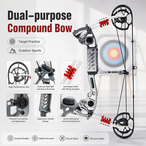 <span class=keywords><strong>Arc</strong></span> à poulies d'entraînement extérieur 40-80lbs réglable en aluminium CNC pour billes d'<span class=keywords><strong>acier</strong></span> et flèches - Product Image 4