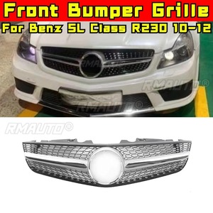 Tiras Decorativas para Parrilla Delantera de Coche, Kit de Carrocería para Parrilla Delantera, para Mercedes Benz Clase SL R230 2010-2012, Exterior - Product Image 2