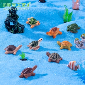 Simulation de micropaysages de tortues marines, petits animaux marins, aménagement d'aquariums, accessoires décoratifs DIY, ornements - Product Image 3