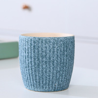 Logo personnalisé Vente en gros Petit pot de fleurs succulentes en céramique colorée Pot de fleurs de table