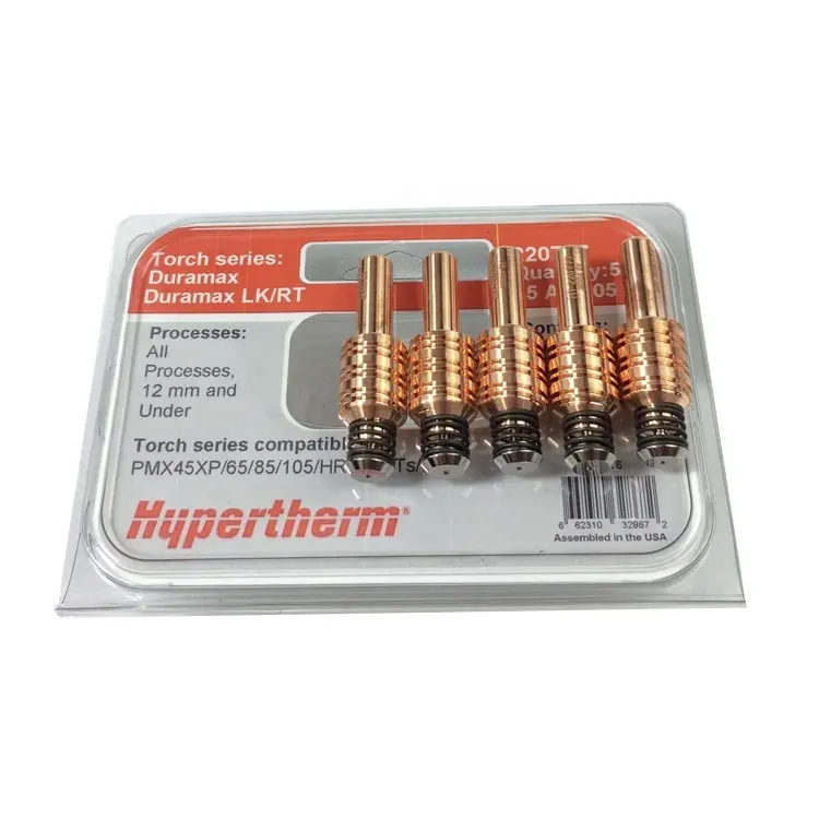 Hypertherégère pour découpe Plasma, haute qualité, électrode 85/105, 45/65/220777, consommables pour torche, livraison gratuite