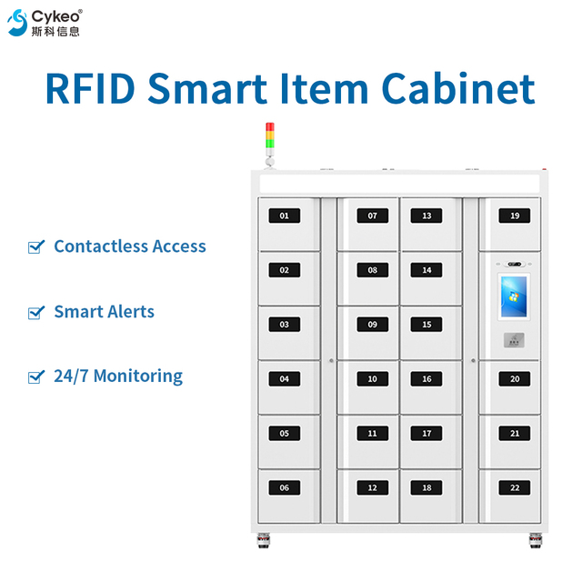 RFID Intelligent Storage Cabinet for Smart Item and Asset Management with RFID Locking System and Organization Solutions