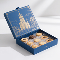 Boîtes d'emballage alimentaire à emporter pour brownie-biscuits et beignets Brownpaperboard avec impression d'estampage