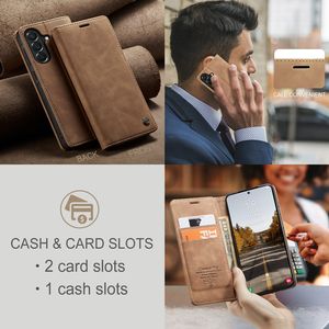 Funda Protectora Tipo Cartera de Cuero PU con Ranuras <span class=keywords><strong>para</strong></span> Tarjetas <span class=keywords><strong>para</strong></span> Samsung <span class=keywords><strong>Galaxy</strong></span> A37, Modelo Caseme 013 - Product Image 4