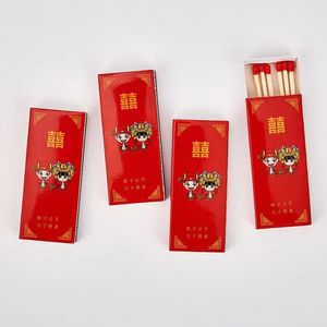 Cerillas Doble Felicidad, Cerillas de Madera Rojas, Recuerdos para Regalos de Boda - Product Image 1