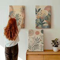 Ensemble d'art sur toile personnalisé de 3 pièces, imprimé UV écologique, art mural personnalisé pour la décoration de la maison et de la chambre