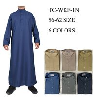 Nouvelles Robes Musulmanes pour Hommes, Broderie Dubaï, Robe à Six Couleurs pour Hommes, Style Arabe Saoudien, Thobe Jubba