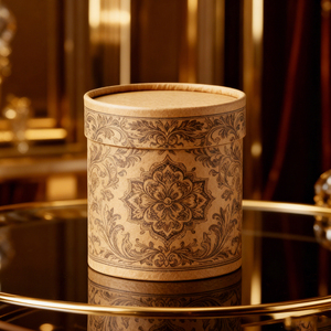 Xi lanh giấy kraft tái chế thân thiện với môi trường tùy chỉnh cho bao bì thực phẩm và trà với in logo tùy chỉnh - Product Image 1