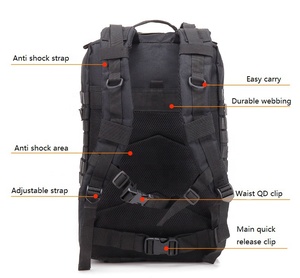 AYPPRO 42L Waterproof Camouflage <strong>Large</strong> <strong>Capacity</strong> Tactical <strong>Backpack</strong> 3 Day Assault Fashion Sport Anti-theft Zipper Oxford Nylon Men - Product Image 4