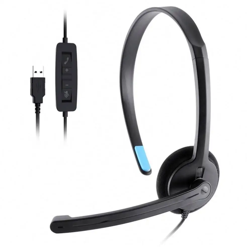 Headset pusat panggilan 2023, Headset Telepon profesional, Earbud telepon kantor & headphone In-Ear