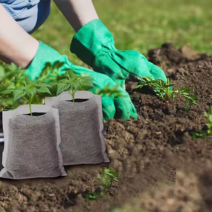 100 sacs de culture biodégradables et respirants en tissu non tissé pour semis de pommes de terre et de myrtilles, pour la culture verticale des plantes - Product Image 4