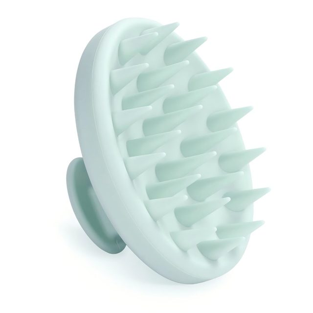 Silicone Scalp Massager & Scrubber with Soft Bristles Exfoliator Dandruff Removal Shampoo Brush for Head & Wet/Dry Scalp Care