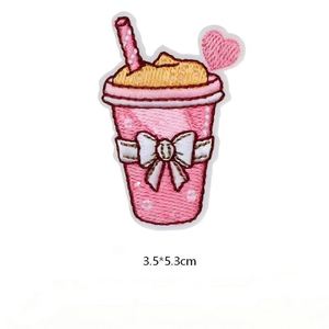 Nuevo Parche Termoadhesivo para el Día de San Valentín con Diseño de Rosa Rosa, Pastel, Fresa, Vino Tinto y Café Rosa - Product Image 5