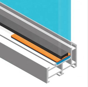 Elekh 100mm X 28mm Surtido de ventana plana de vidrio Empacadores de plástico Espaciadores 1mm a 6mm Empacador plano para puertas correderas Hoteles - Product Image 4