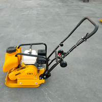 Compacteur de sol manuel portatif mini, plaque vibrante, rouleau compacteur, moteur 3 CV, pour la compactation des fondations de construction